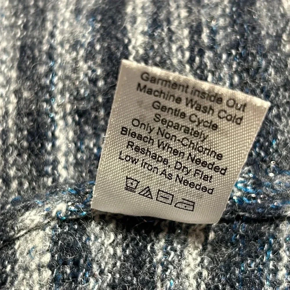 Coldwater Creek,cardigan,wool blend,metallic thread. open front Might be vintage - Picture 15 of 17